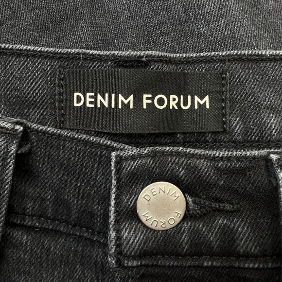 Aritzia Denim Forum Arlo High Rise Waist Straight Leg Button Fly Retro Frayed 29 - Picture 8 of 14